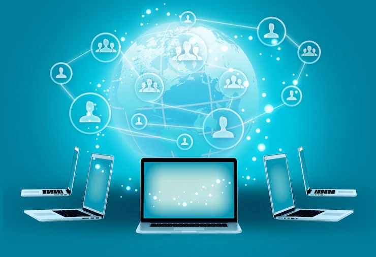 Modern Wireless Technology Social Media Illustration 89681 34